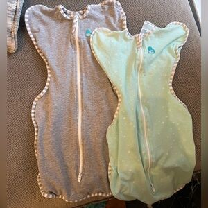 Love to Dream Sleep Sacks - Gray and Mint